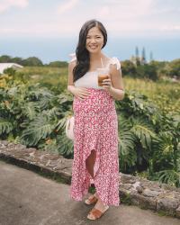 Another Version of My Favorite Crop Top & Midi Skirt Combo