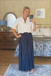 WIW - How To Team A Classic White Shirt With A Maxi Skirt