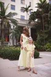 Three Generations in Yellow at Palm Beach