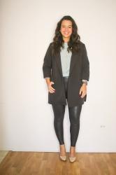 Are faux leather leggings worth it? – Spanx leggings review and outfit ideas