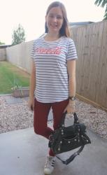 Printed Tops, Colourful Jeans, Adidas Superstar and Balenciaga Part Time Bag