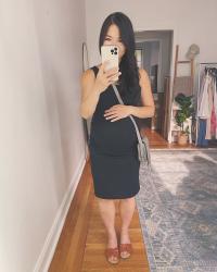 Four Ways to Wear a Black Maternity Dress