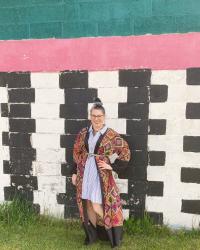 Style Imitating Art: Simultaneous Dresses (Three Women, Forms, Colours) by Sonia Delaunay