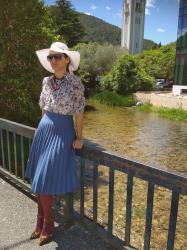 30 WAYS TO WEAR A COBALT BLUE PLEATED SKIRT 