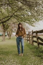 The Jane Blouse and Way High Denim