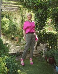Bright Pink and Khaki - Plus Link-Up
