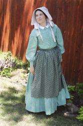 1860s Work Dress and Accessories