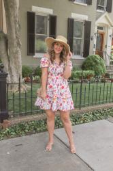 Chic Floral Smocked Dress for Summer