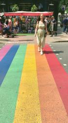 Rainbow Crossing In Camden London, UK Travel