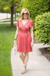 Red Polka Dot Mini Dress Love