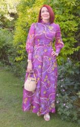 Purple Vintage Maxi Dress + Style With a Smile link Up