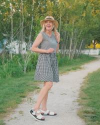 Black and White Gingham Dress | Summer Style