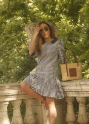 Gingham Printted Dress