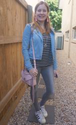 Double Denim Outfits And Rebecca Minkoff Darren Messenger