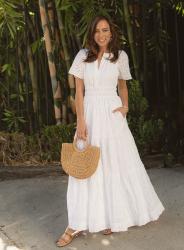 White Eyelet Dresses for Summer