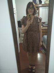 Outfit propio: Otro vestido de animal print.