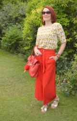 Cheetahs in High Heels and Red Culottes + Style With a Smile Link Up