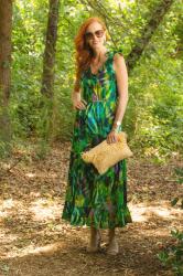 Soft Surroundings Tropical Print  Botanica Dress