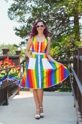 THE rainbow dress! (and pandemic teaching struggles)