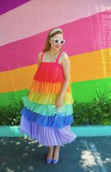 Rainbow Flapper Dress