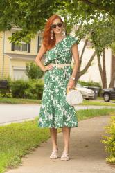 Turning Heads Linkup- One Shoulder  Mango Dress for Summer