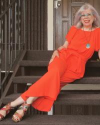 Orange Highlighted Jumpsuit