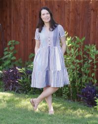 Handwoven Cotton Myosotis Dress