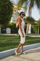 Island Chic: Styling a White Knit Dress in Summer