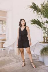 Two Ways To Style A Black Romper For Summer