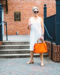 a little white dress for summer