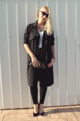 simple black coat