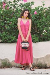 Pink maxi dress