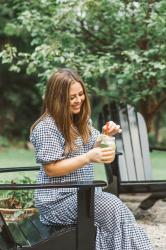 peach and mint lemonade recipe, and citrus inspired summer tableware.