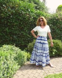 Tie Dye Maxi Skirt &amp; Fancy Friday linkup