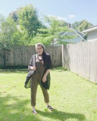 Adventures in Thrifting Part 12: Leopard Overalls & Link Up On the Edge #256