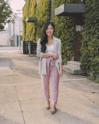 Two Ways to Wear: Lilac Work Pants