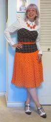 Pattern-Mixing With Creamsicle and First Fluevogs in Flashback