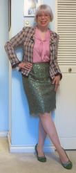 Shocking Pink, Green Lace and Ragged Plaid