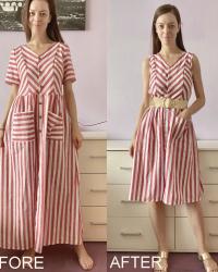 UPCYCLING a striped summer dress