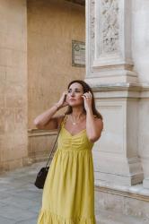 Summer yellow dress 