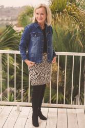 A Versatile A-Line Cheetah Print Skirt