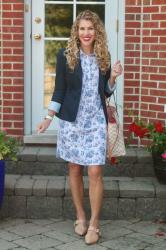 Blue Floral Four Ways for Fall