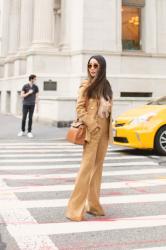 Monochromatic Beige – Suiting up for Fall