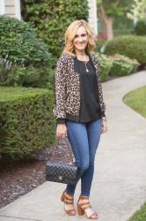 How to Spice Up Fall with a Leopard Bomber Jacket