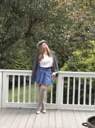 A new look in denim skirts