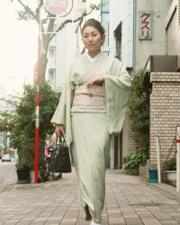 Kimono Outfit For A Graduation Ceremony And Playing Mahjong