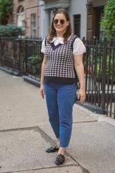 Houndstooth Sweater Vest