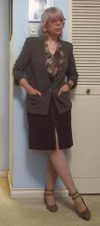 Corporate Olive and Brown Suede Flashback