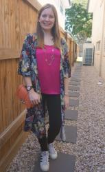 Floral Kimonos, Colourful Tanks and Black Denim With Rebecca Minkoff Love Bags | Weekday Wear Link Up