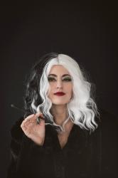 Cruella & Dalmatian Halloween Makeup